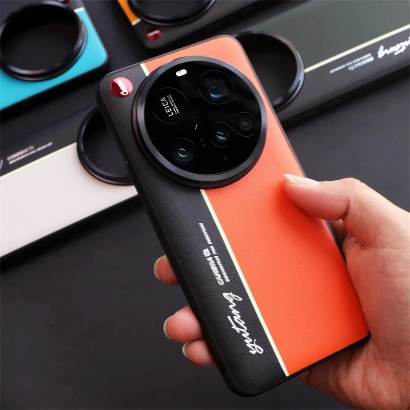 Fluorescent Skin Texture Luxury Shockproof Bumper Case with Double Color Design