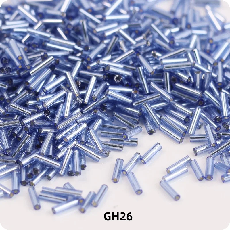 Colorful Glass Straight Tube Beads