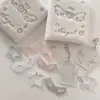 INS Acrylic Wings Shape Carabiner Korean Candy Color Card Holder Keychain Decorative Buckle Mountain Buckle Bag Pendant 2