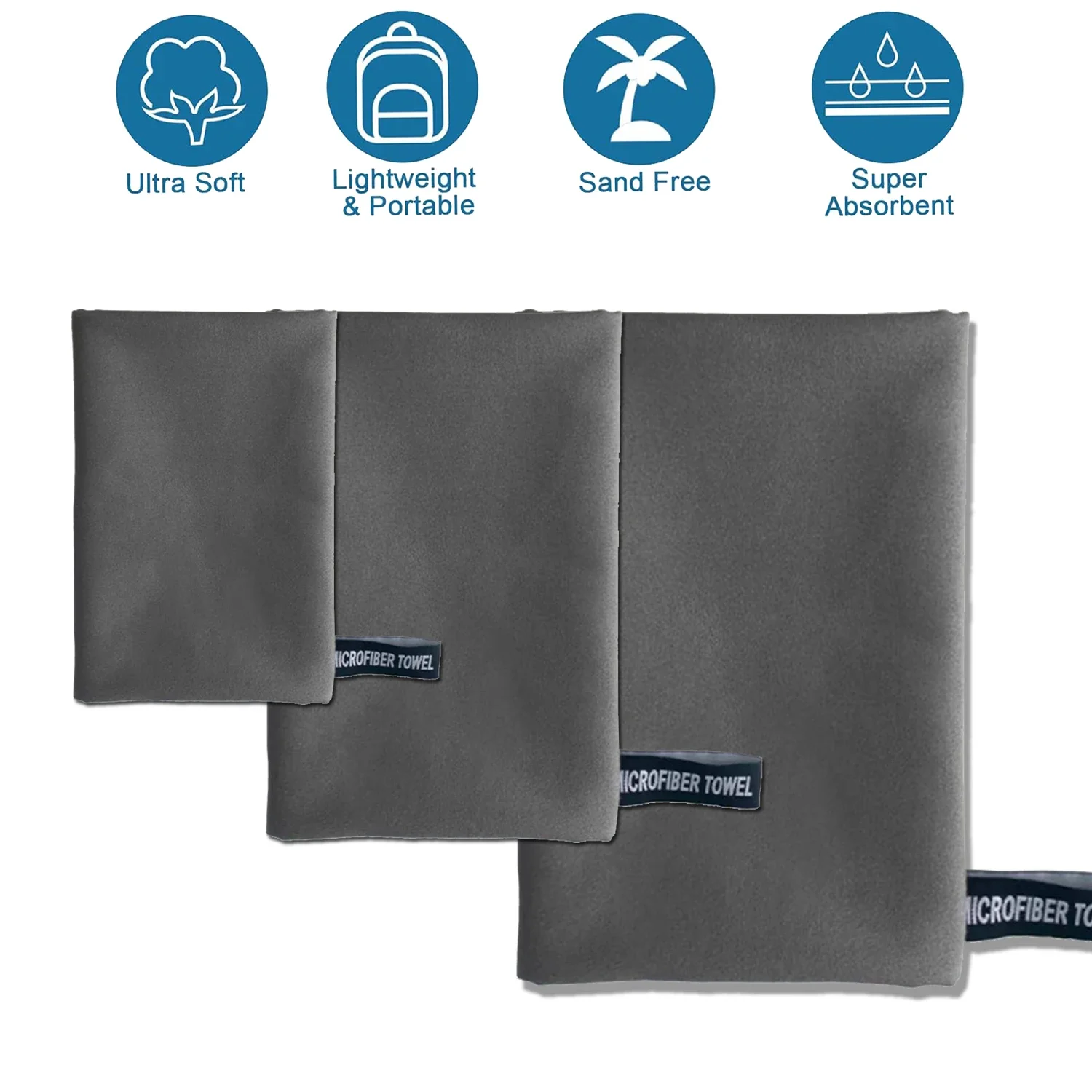 Description Picture 6 of itemQuick Drying Towel Lightweight Microfiber Suitable for Camping Beach Gym Sports Yoga and Swimming Bath Towels Home Textile