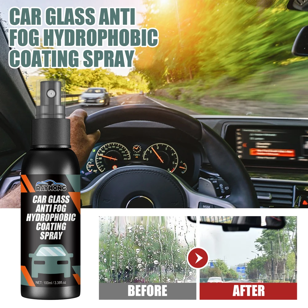 1-5PCS 100ml Auto Water Repellent Spray Anti Rain Coating Car Motorcycle Glass Hydrophobic Car Liquid Windshield Mirror Cleaner
