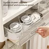 Bathroom Organizer Shelf Wall Mounted Rack Punch-free Makeup Storage Rack with Hook Toiletries Holder with Drawer Home Organizer 4