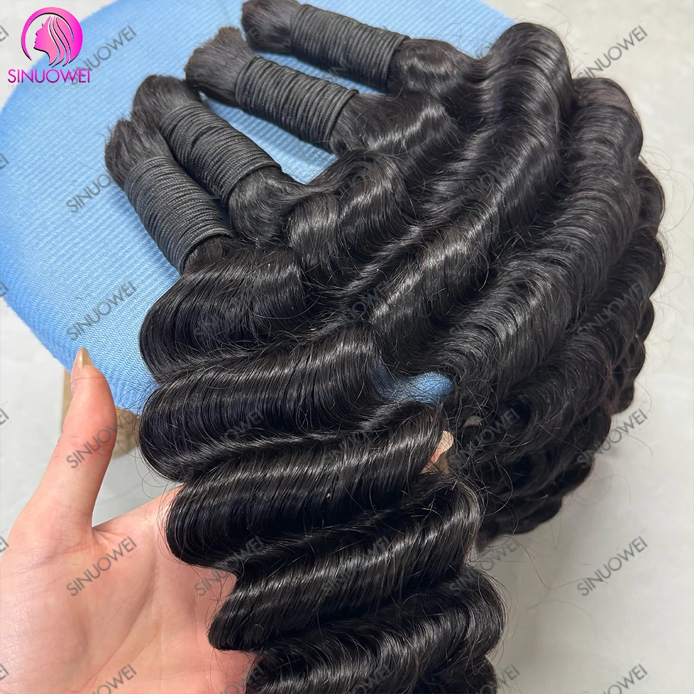 12A Grade Unprocessed Human Hair Bulk Loose Deep Curly Braiding Hair Extensions Bundles No Weft Curly Human Hair For Women 3