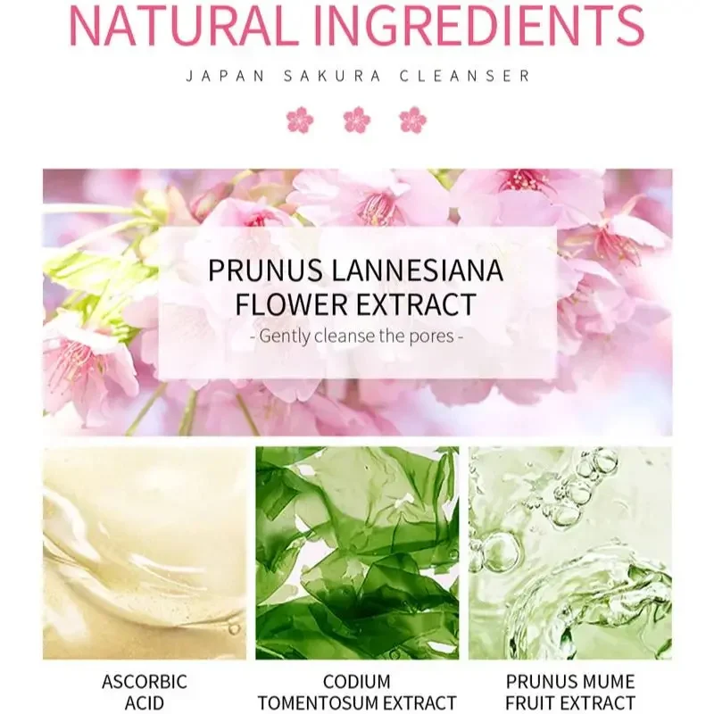 Facial Cleanser Facial Cleanser Effective Acne Removal Oil Control Shrink Pores Amino Acids Face Cleanser Remove Dark Spots Pimples Exfoliating