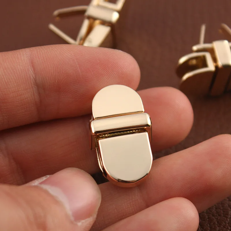 Description Picture 4 of item1PC Push Lock DIY Metal Clasp for Handbag, Mini Push Locks  For Shoulder Bag Purse Bag Leathercraft Accessories, Metal Buckle