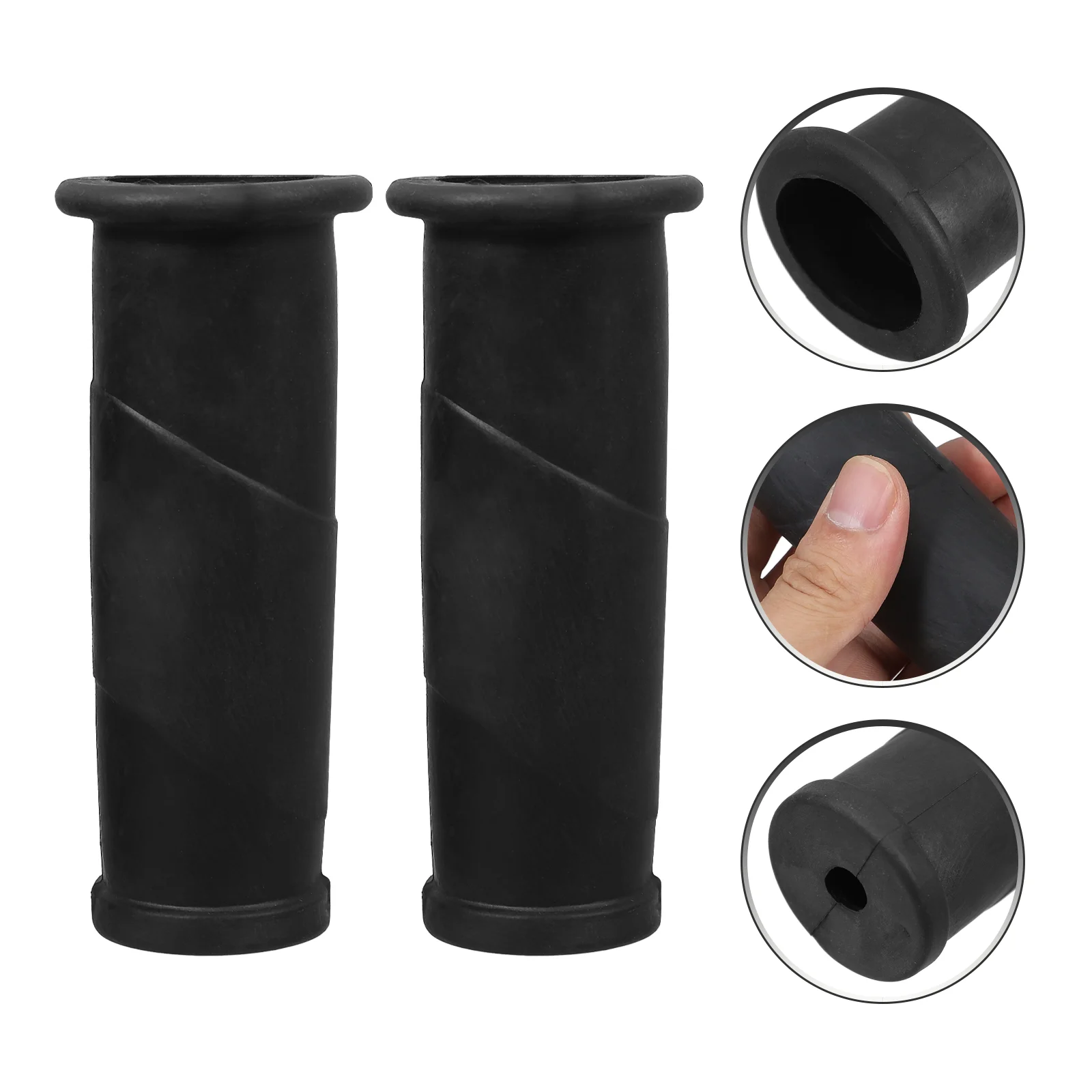 Handle Cover Jack Support Pole Floor Sleeve Hydraulic Parts Handles Rope Protector Rubber High Lift Jacks Trolley 2 Pcs