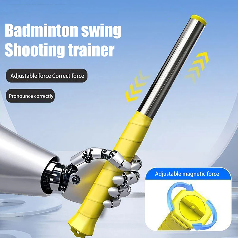 Entraîneur de swing badminton 1PC : correcteur de frappe haute claire et coup fouetté pour pratique solo