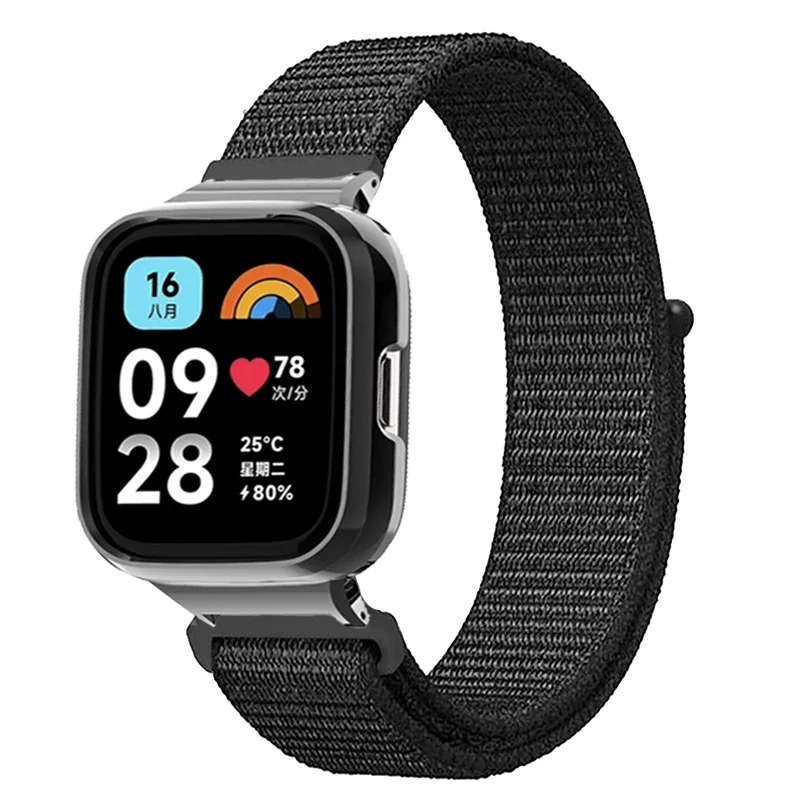 Universal Nylon Loop Strap Case Protector for Smartwatches - Versatile Wrist Band Bracelet Accessory