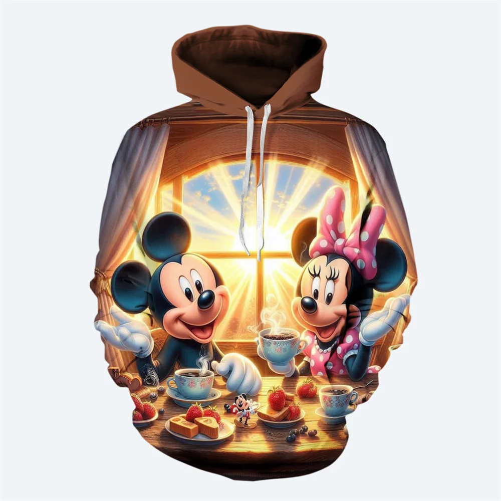 thumbnail image 1 of Nueva sudadera con capucha de dibujos animados para hombre, sudadera con estampado 3D de Disney Mickey Mouse, suéter de estilo informal de calle a la moda, sudadera con capucha para hombre, 1 of 5