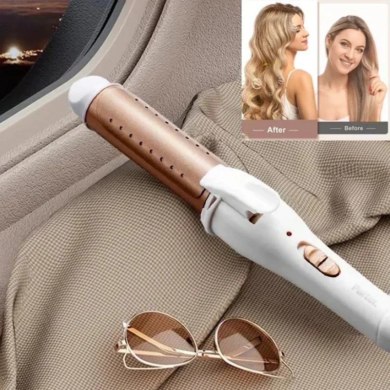 Multifunction 3 In 1 Gold Ceramic Hair Curler Hair Curling Iron Straightener Heated Roller Professional Styling Tools hair straightener hair curler hair iron hair tools