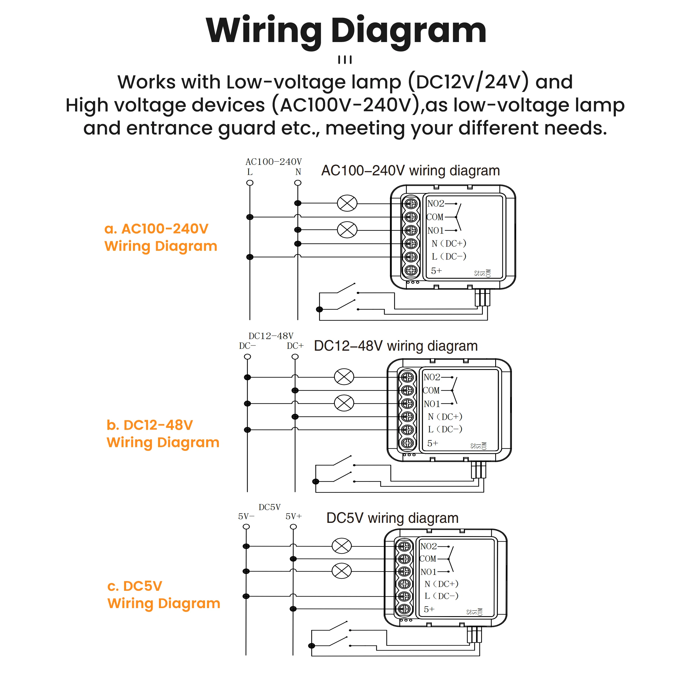 GIRIER 투야 와이파이 스마트 스위치 모듈 지그비 드라이 컨택트 모듈 DC5V 12-48V AC100-240V 입력 DIY 릴레이 알렉사 헤이 구글 연동