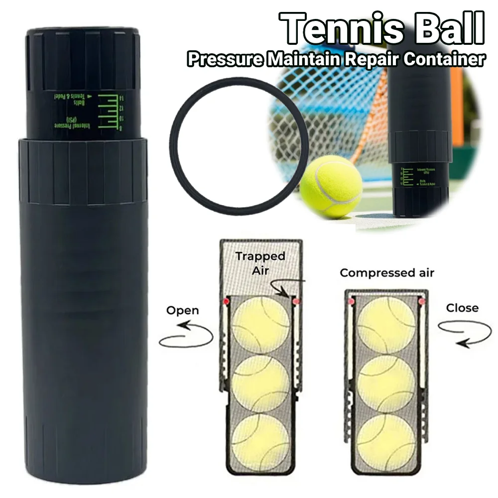 Tennis Ball Pressure Maintain Repair Container Storage Jar Storage Box for Tennis Ball Shape Restore Bounce Ball Protect
