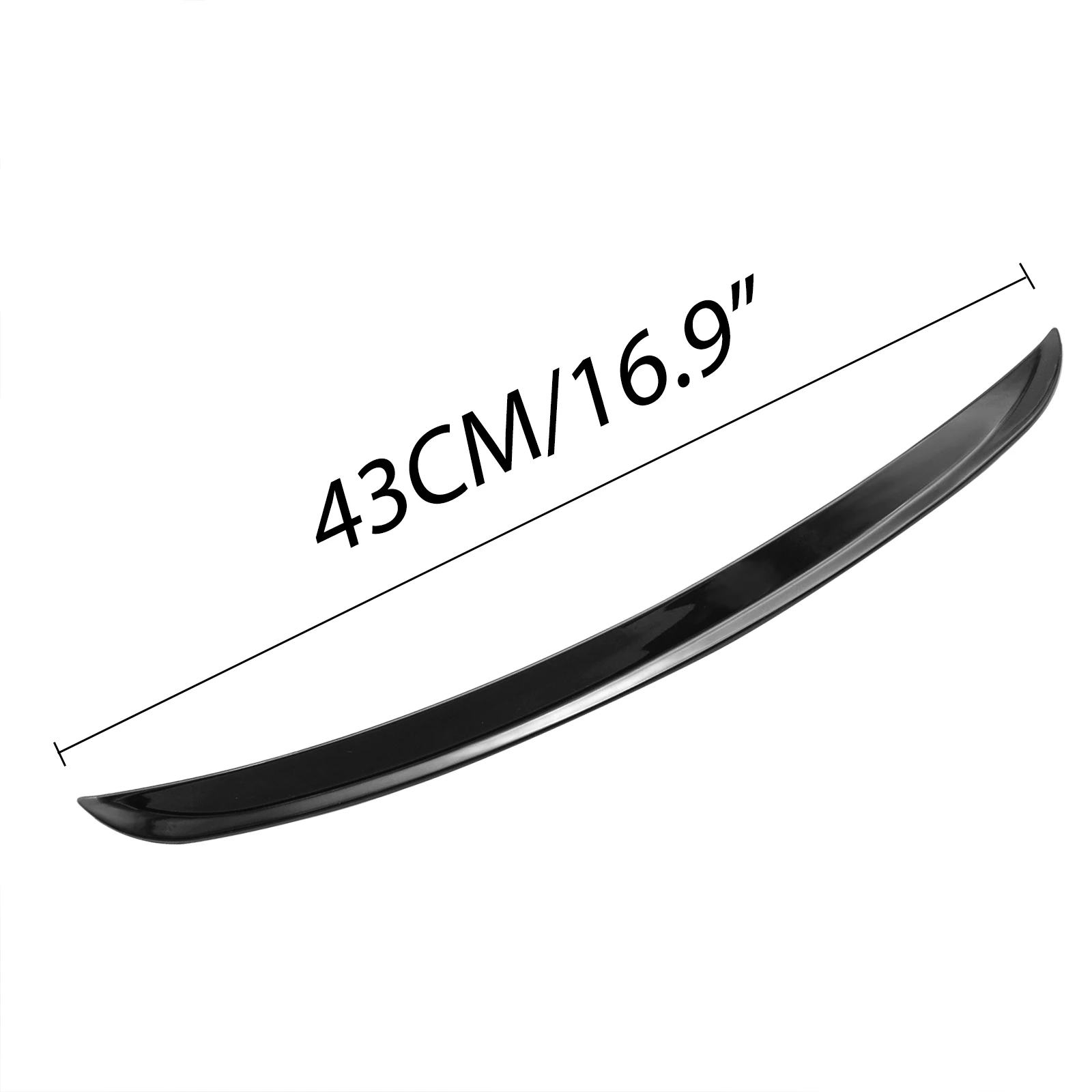 4 stücke Schwarz Universal Auto Lkw Body Kit Moulding trim Fender Flare Gummi Rad Augenbraue anti-scratch Streifen lippe Aufkleber Kotflügel – Detail 1