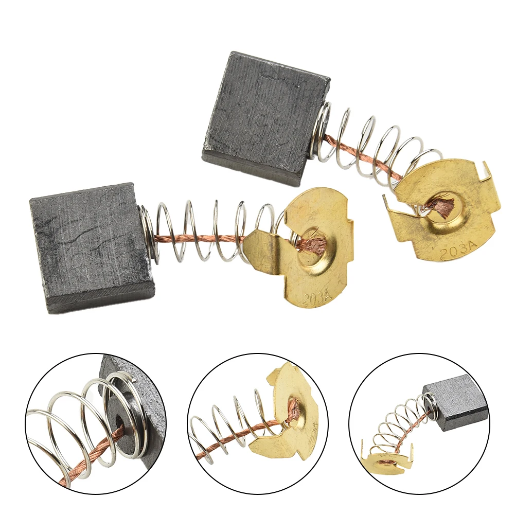 전기 해머 교체용 카본 브러시, 앵글 연마기 전동 공구 절단기, CB203, 18x16x7mm, 5 개
