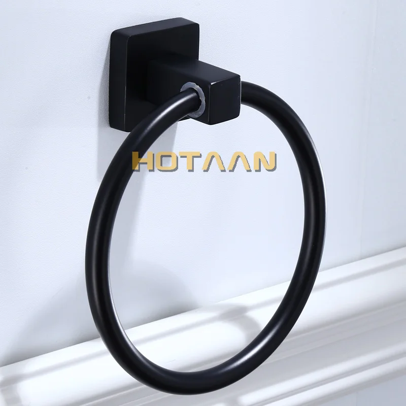 Stainless Steel Bathroom Towel Holder Wall-Mounted Round Towel Rings Towel Rack YT-10791-H bathroom towel ring bathroom towel holder