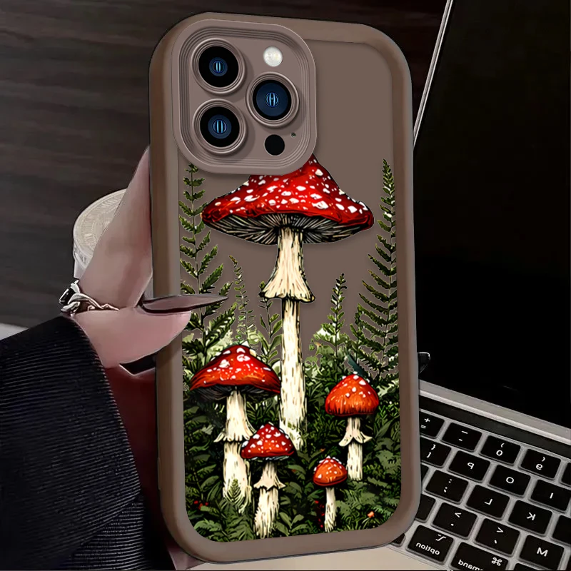 Creativity Mushroom Aesthetic Art Silicone Phone Case