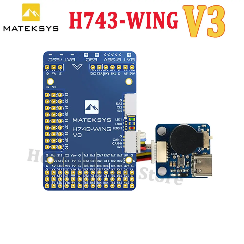 Matek H743-wing V2 Ardupilot Inav 3-8s H743 Flight Controller 30.5x30.5mm  For Rc Multirotor Airplane Fixed-wing Fpv Drone - Parts & Accs - AliExpress
