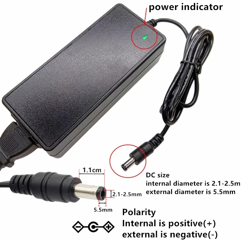 Universal 15V Power Supply Adapter with Multiregional Plugs (UK, AU, US, EU) – Versatile Voltage Support (2A to 6A)