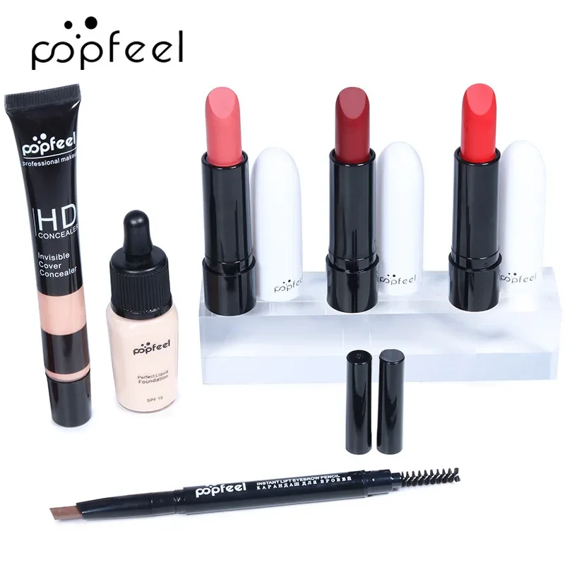 Best-Selling Popfeel Make Up Kit Full Set All in One Eyebrow Eyeliner Lipstick Lip Gloss Tint Concealer Luxe Sets Gift Women New 4 Best-Selling Popfeel Make Up Kit Full Set All in One Eyebrow Eyeliner Lipstick Lip Gloss Tint Concealer Luxe Sets Gift Women New 4