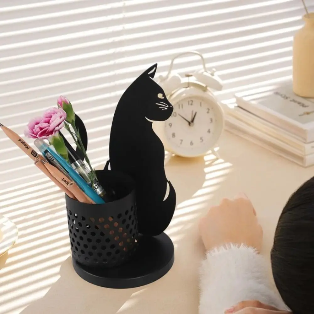 Pen Holder Pen and Brush Holder Pencil Holder Tool Cute Pen Container Large Capacity Metal Pencil Holder