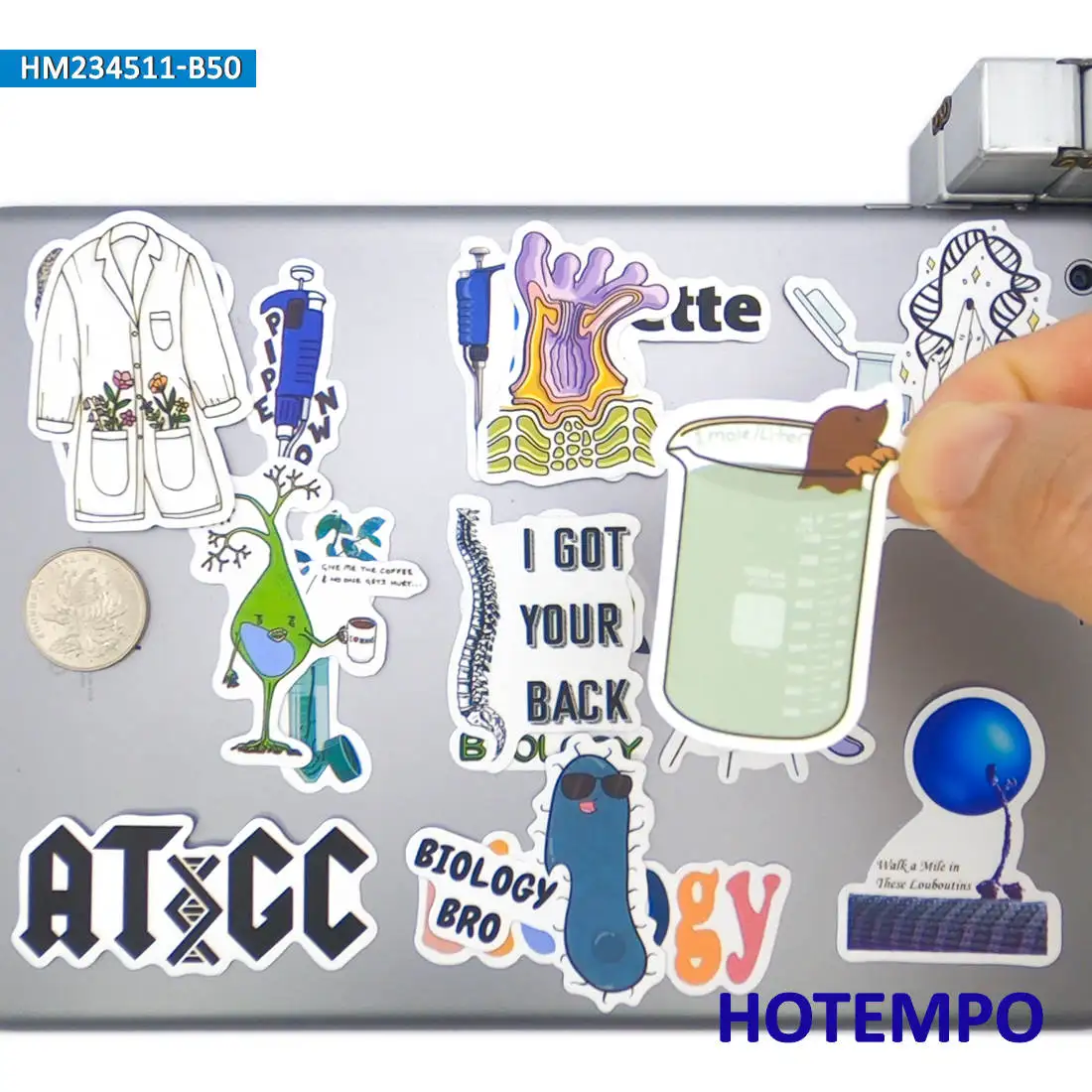 20/30/50 Stück, Aufkleber im Biologie-Stil, Lustige Graffiti, Life-Science-Aufkleber, für Kinder, Sammelalbum, Tagebuch, Gepäck, Laptop, Telefon, Fahrrad, Auto, Gitarre, Helm, Aufkleber Spielzeug – Detail 5