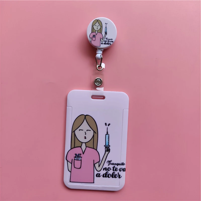 Arzt, Krankenschwester, einziehbarer Schnallen-Clip, Kartenhalter, horizontal, Business-Abzeichen, Rolle, Clip, Karteninhaber, Krankenhausarbeiter, zum Aufhängen, Ausweishalten – Detail 30