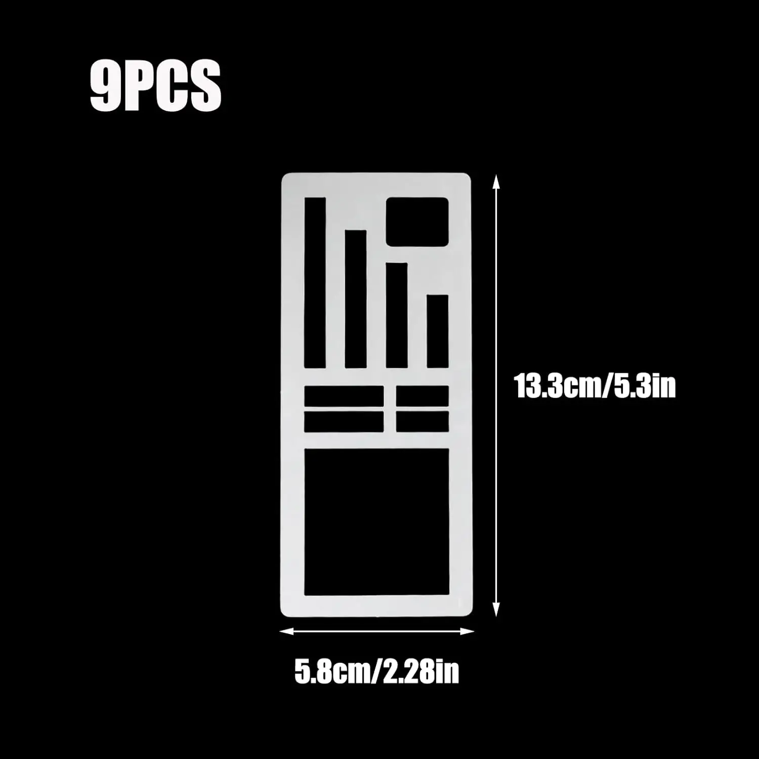 9개 수제 유연한 기록 템플릿, 재사용 가능한 드로잉 및 저널링 템플릿 (불렛 저널, 플래너 및 노트용) | 유연한