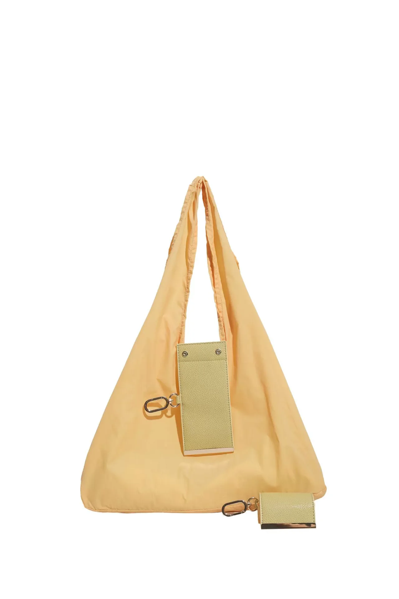 Eco-Friendly Reusable Keychain Tote Bag with Key Ring - Large Capacity, Lightweight, and Foldable Shopping Bag