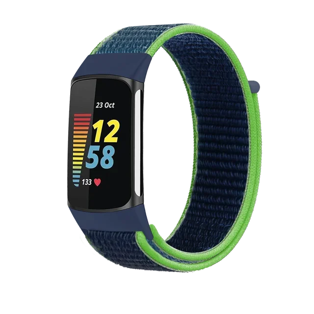 Breathable Soft Nylon Loop Strap - Comfortable Sports Wristband for Fitness Trackers