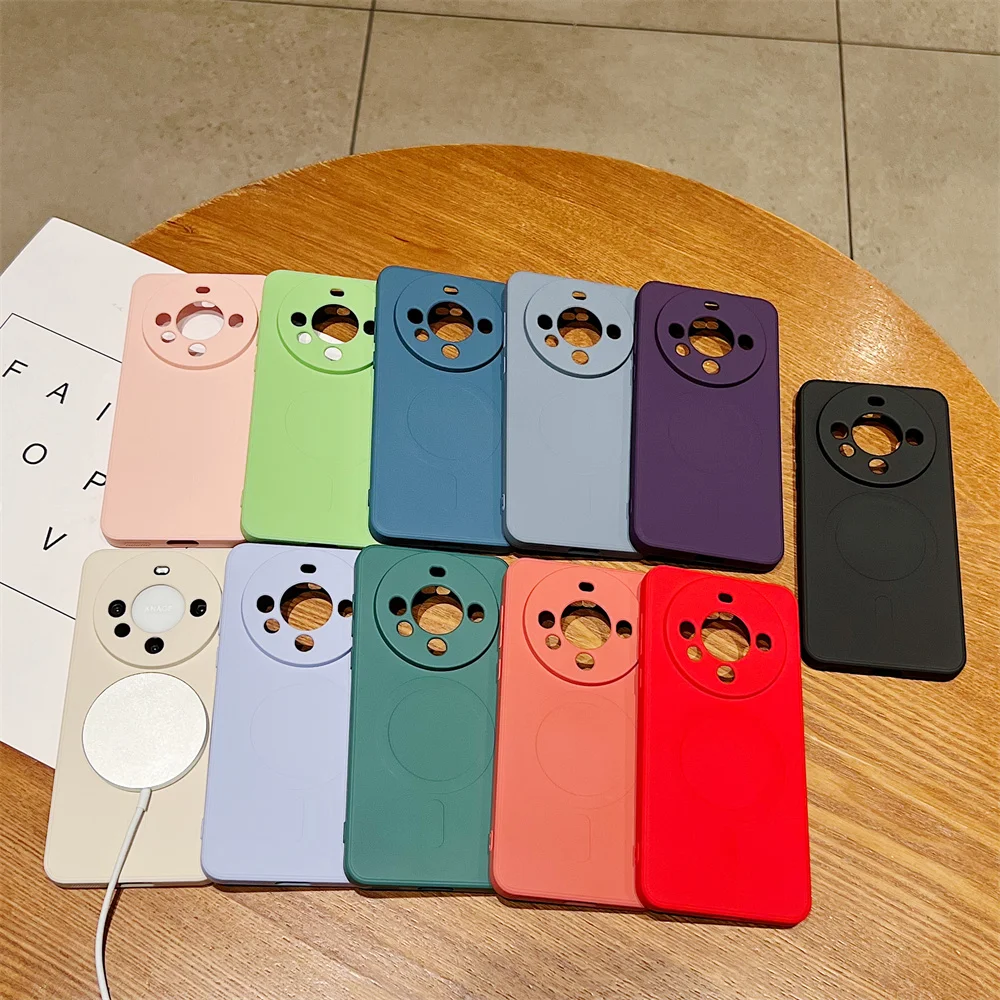 Coque téléphone en silicone liquide magnétique pour huawei pro_voghion.com