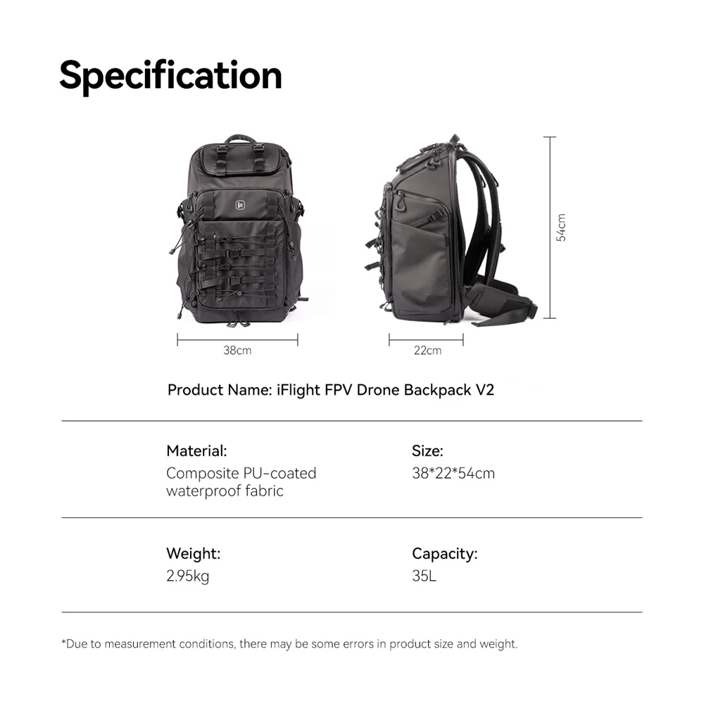 Waterproof Large Capacity Travel Backpack for RC FPV Racing Drone Quadcopter