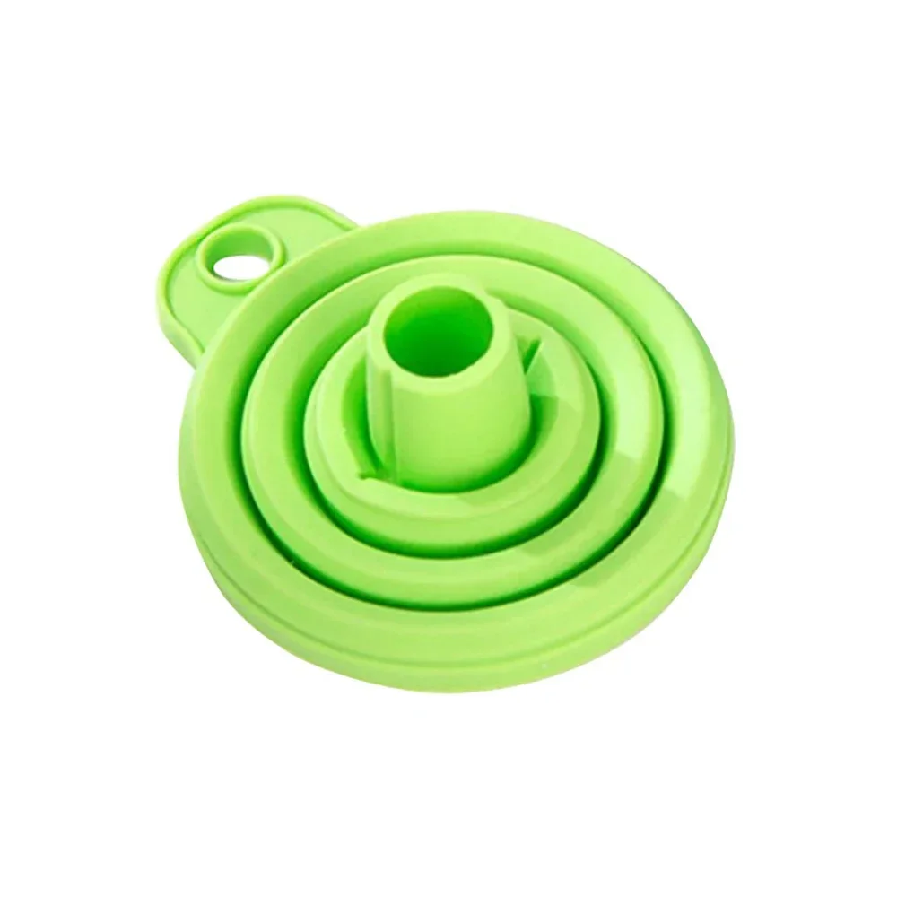 Foldable Silicone Engine Oil Funnel - Portable Car & Motorcycle Accessory