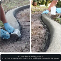 DIY Modeling Soil Plaster Concrete Spatula Shape Fixing Clip Garden Floor Mould Homemade Landscape Edge Tool 1