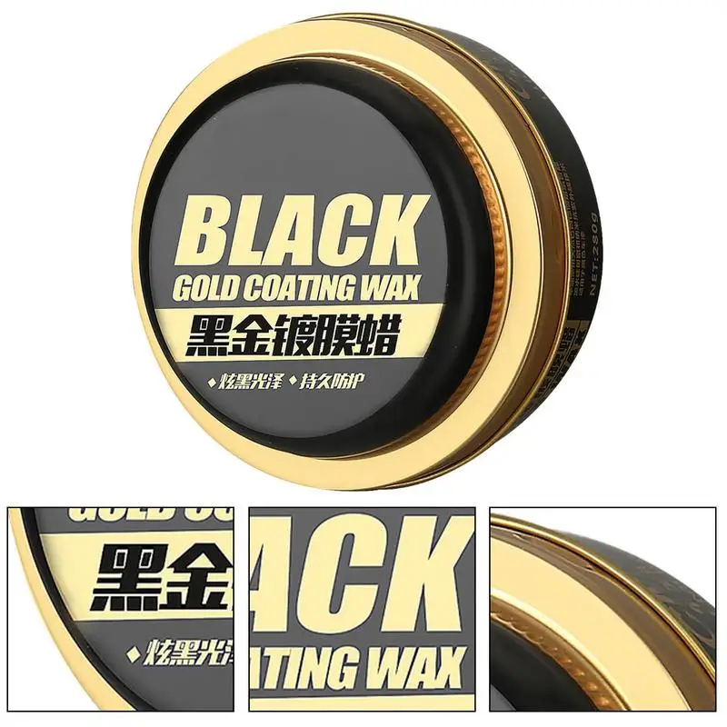 Car Wax Crystal Plating Set Paint Surface Coating Formula Waterproof Film Carnauba Car Wax Cleaner Black Gold Coating 280ml car wax