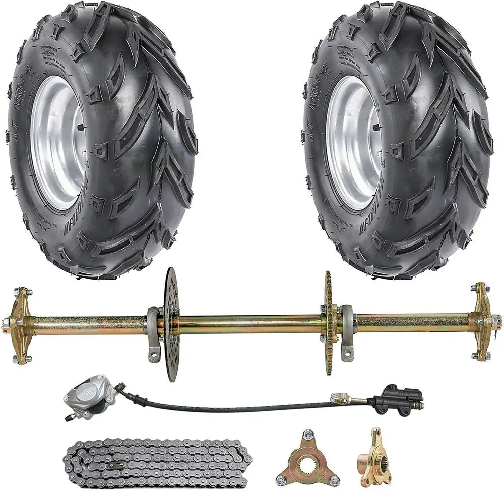 

TDPRO 32" ATV Go Kart Cart Rear Axle Kit + 7" Wheels Tires Sprocket Quad Buggy Trike