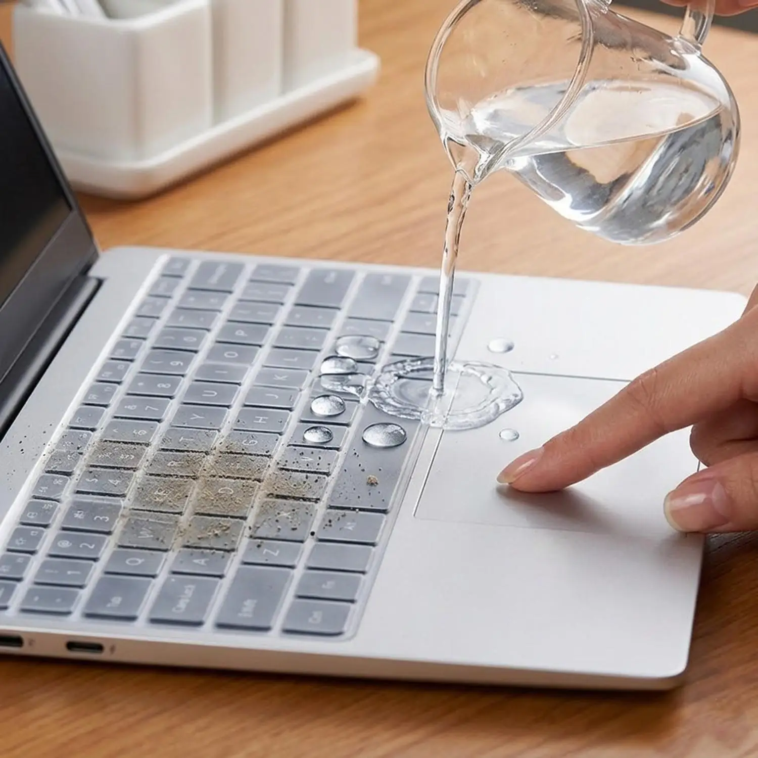 Premium Laptop Keyboard Protector - Clear, Soft, Waterproof, and Dustproof Cover for 15.6 to 17.3 Notebooks