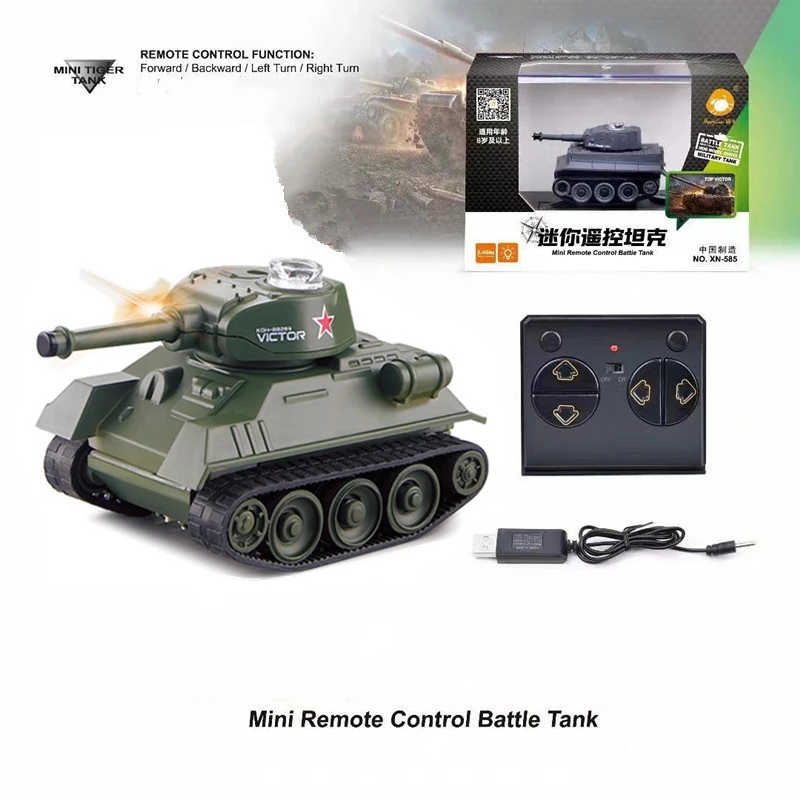 Mini char RC Tigre télécommandé - Jouet enfant 4 couleurs