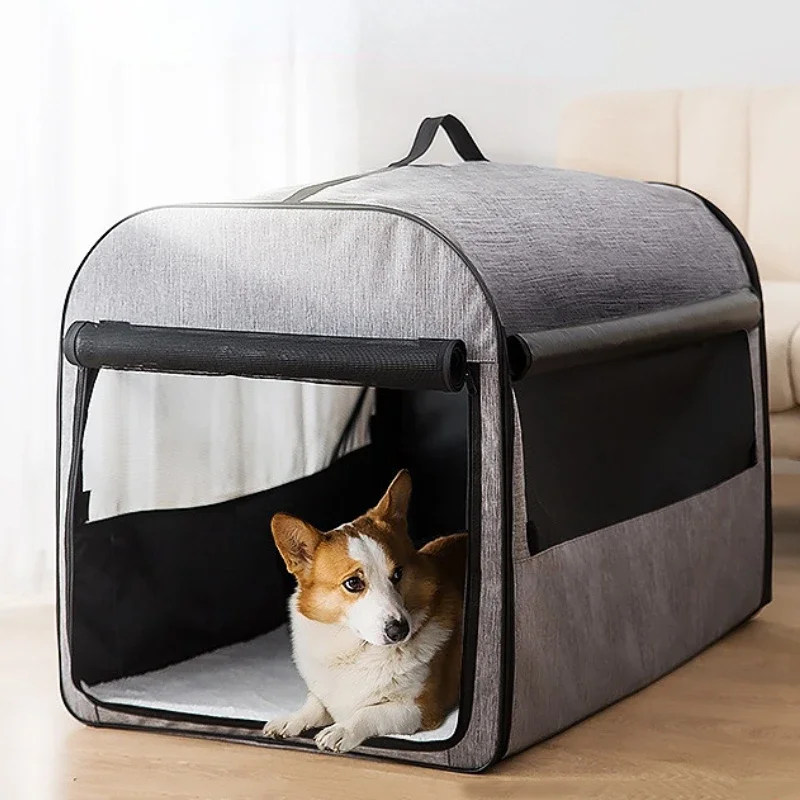 

Winter Warm Pet Tent Folding Dog House Pet Car Carrier Bag Outdoor Kennels Playpen Pet Delivery Room for Small Dogs Cats