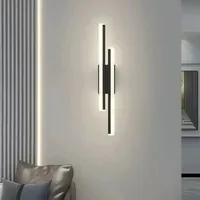 Modern LEDWall Lamp Wall Sconces Copper Line Pipe Acrylic Lampshade Indoor Lighting for Living Room Corridor Light Fixture 1