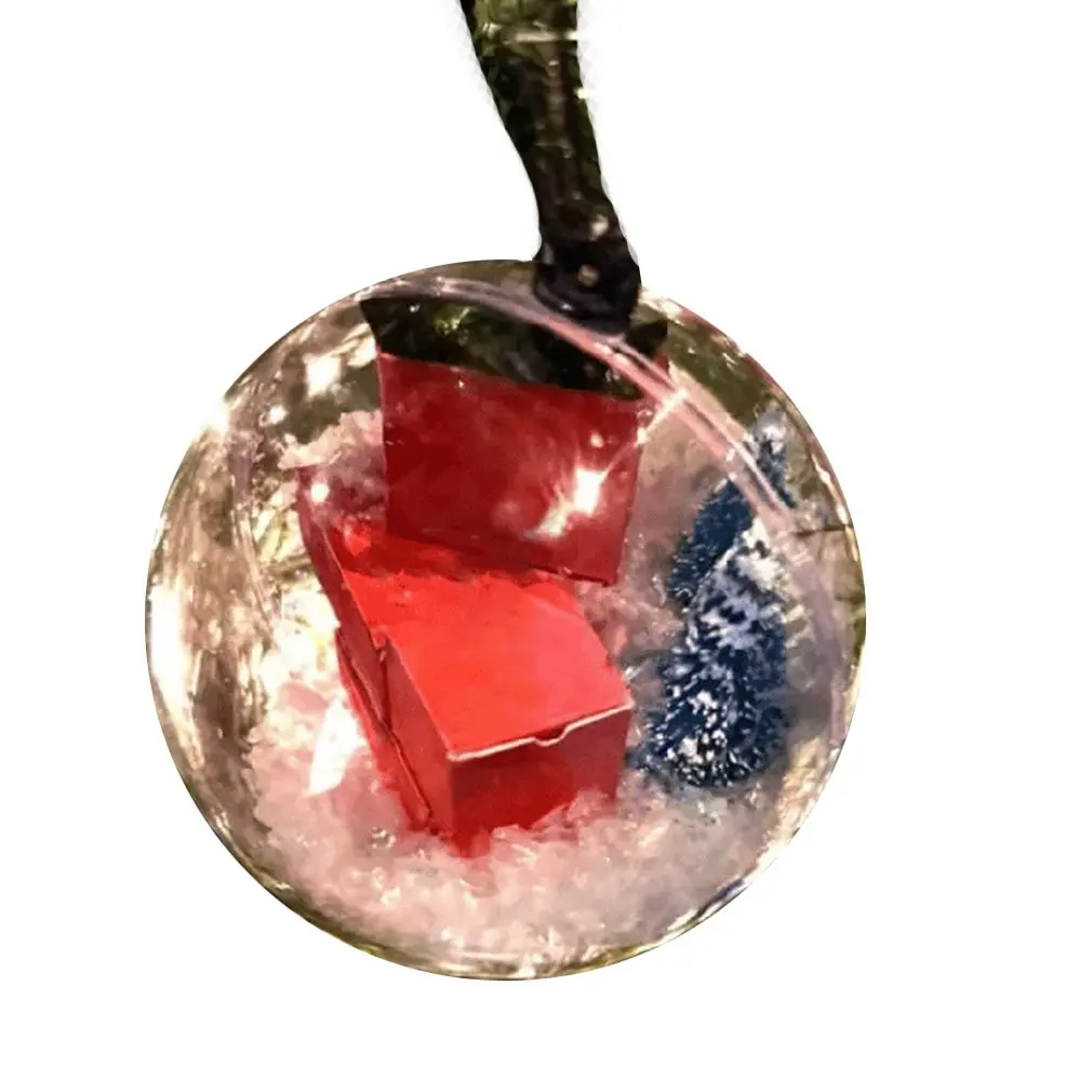 thumbnail image 1 of Christmas Tree Transparent Ball Mini Packages Ornament Funny Xmas Pendant Christmas Decor Express Box Clear Ornaments Ball, 1 of 5