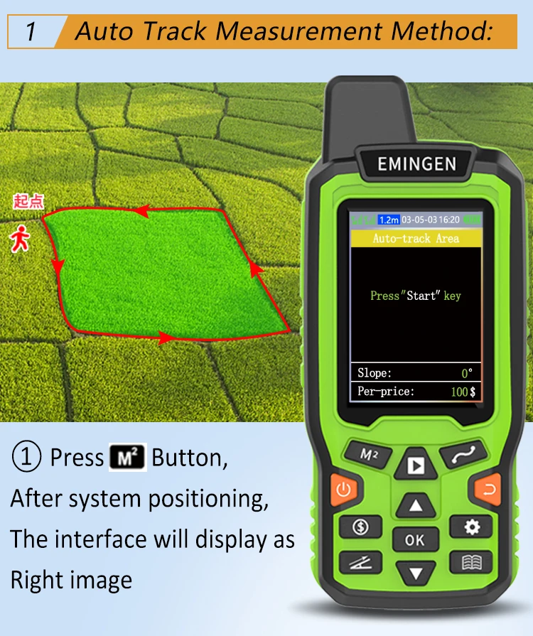 Heipoe EM90 HIGH PREGISION Handheld GPS Land surveying instruments Multi functio