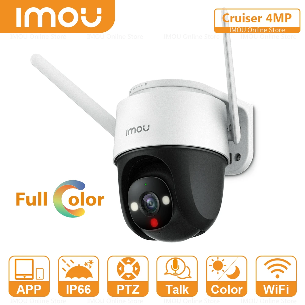 Dahua Imou Outdoor Full-color Ptz Ip Camera Cruiser Ip66 Weatherproof  Two-way Talk Built-in Wifi 360°coverage Support Onvif - Ip Camera -  AliExpress