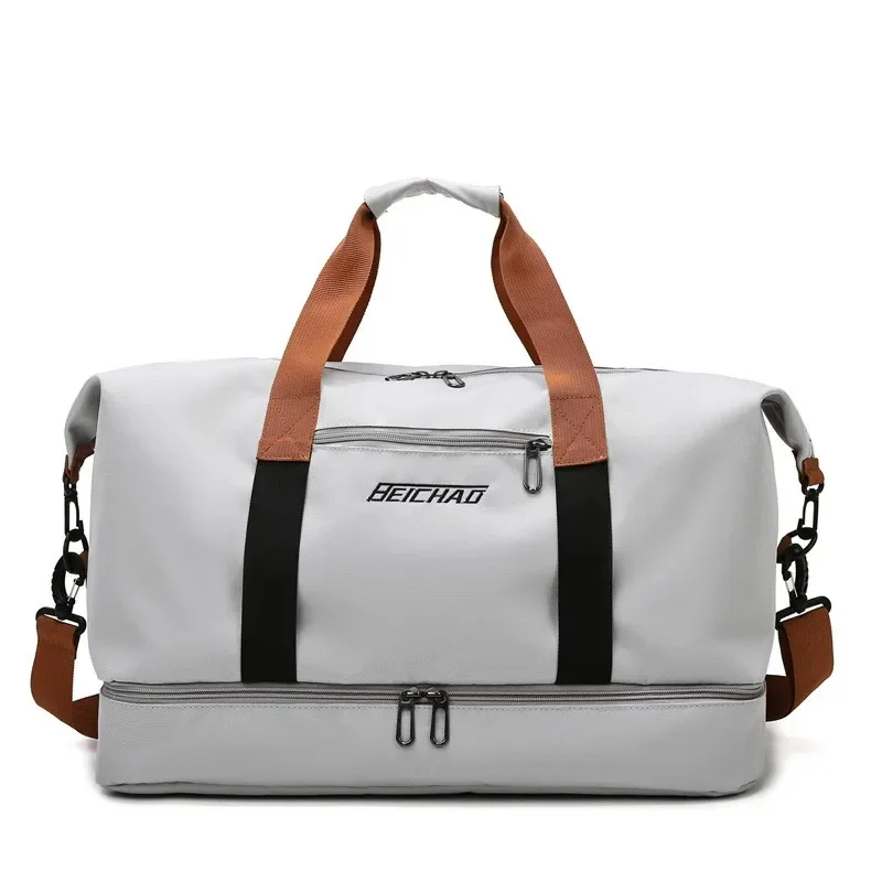 Women's Large-Capacity Gym and Travel Shoulder Bag with Wet-Dry Separation