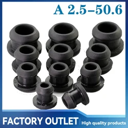Black Conical Silicone Rubber Snap - on End Caps - High Temperature Resistant - A 3mm (Black)