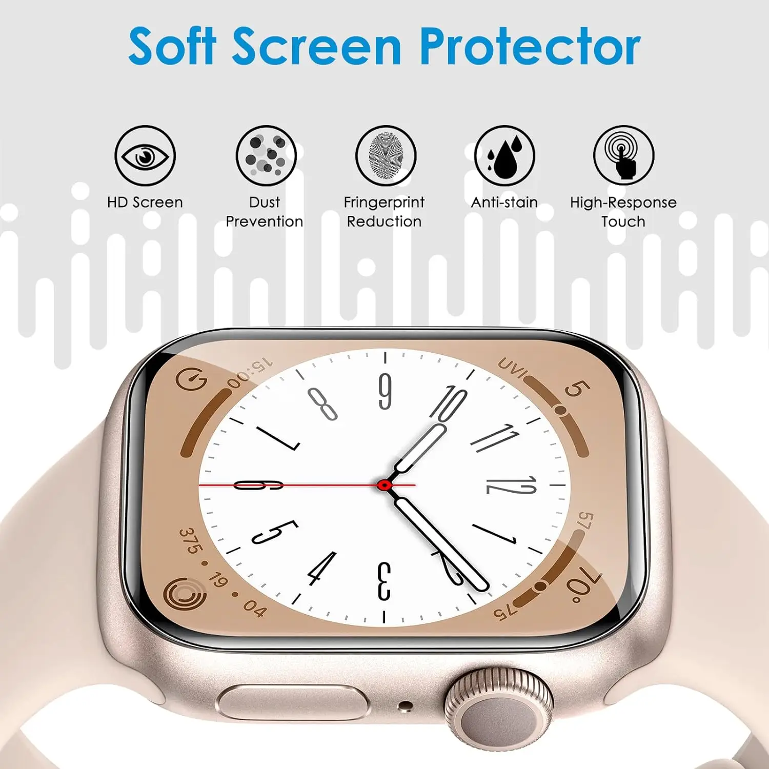 Premium HD Glass Screen Protector for Apple Watch - Universal Fit