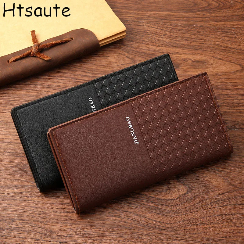 

Hot Men PU Leather Wallets Men's Long Design Causal Purses Male Folding Wallet Coin Card Holders High Quality Slim Money Bag