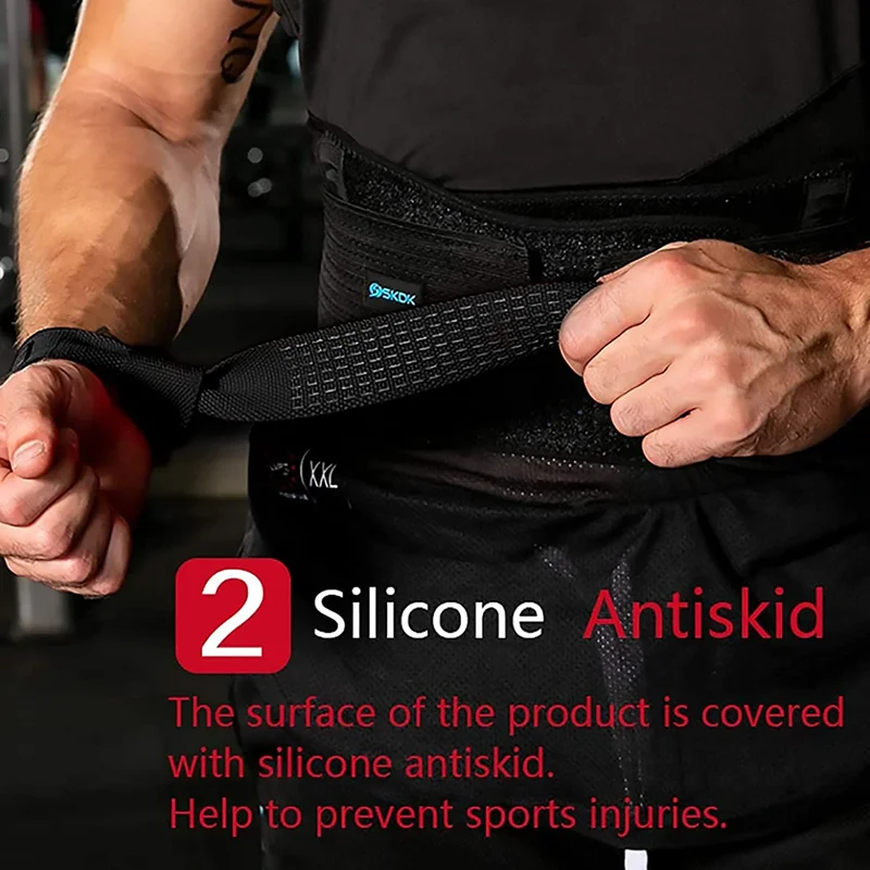 Cotton Hard Pull Wrist Lifting Straps Weightlifting Deadlift Straps with Neoprene Cushioned Wrist Padded and Anti-Skid Silicone weight lifting wrist straps