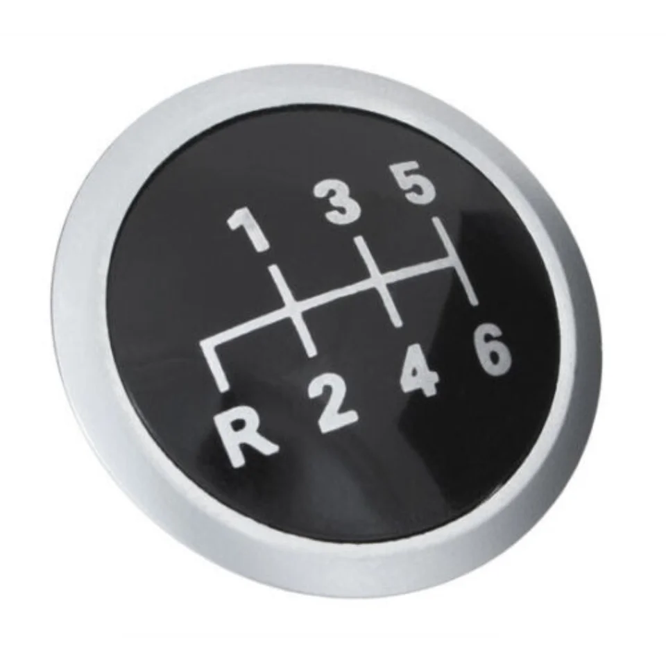 FLYING-Silver 5 Speed -Couvercle D39insigne De Pommeau De Levier De Vitesse 5-6 Vitesses Pour VW - 3