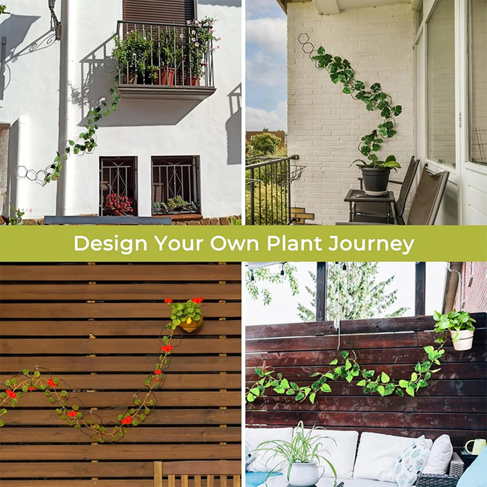 Garden Trellis DIY Plant Trellis Garden Chain Trellis Advanced Matte Finish DIY Climbing Paths Elegant Aesthetic Indoor And Outdoor Use