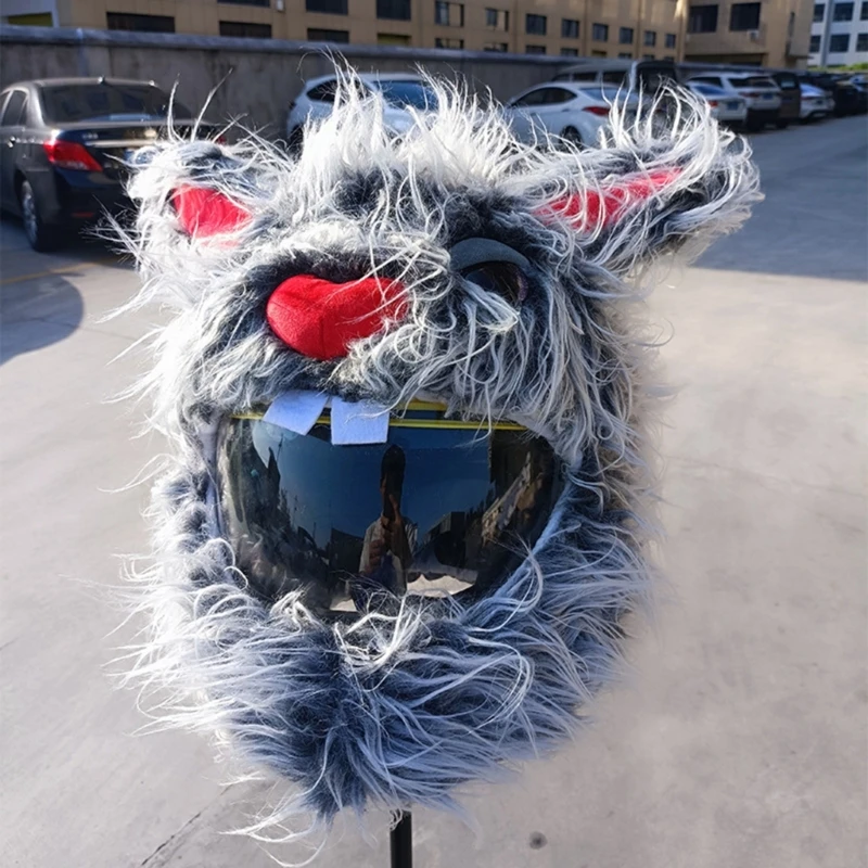 

Крышка шлема ужаса кролика Полнолицевые чехлы для шлема Крышка головного убора шлема